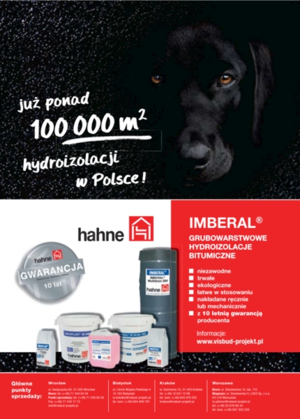 IMBERAL grubowarstwowe izolacje bitumiczne